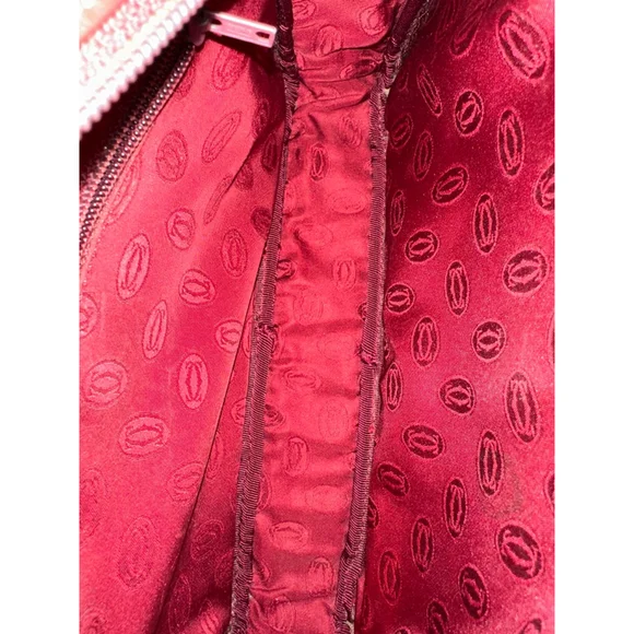 Cartier Bordeaux Leather Crossbody Bag - Picture 11 of 13